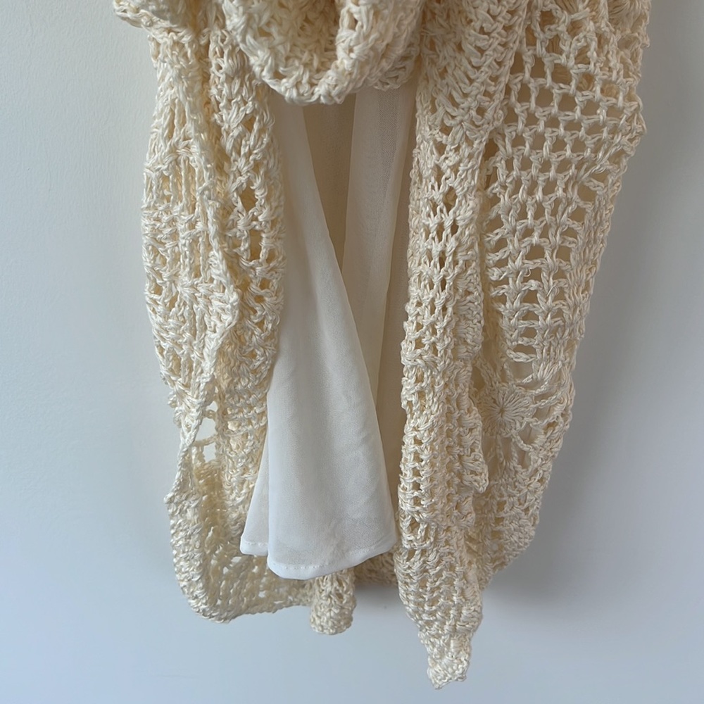 Free People Ivory Crochet Dress, size S, never been worn - Picture 5 of 6